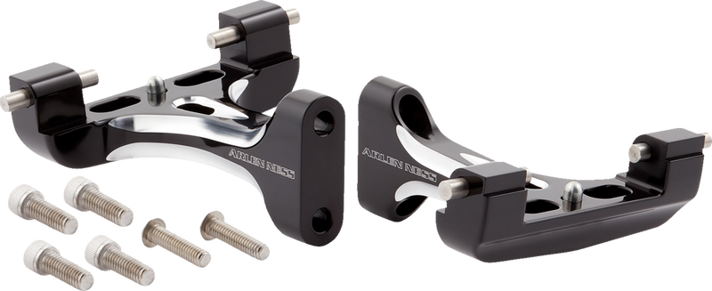ARLEN NESS Forged Passenger Floorboard Mounts, Black - '99-later FLT Touring / Bagger Models - 410-033 - PartsOutlet.com.au