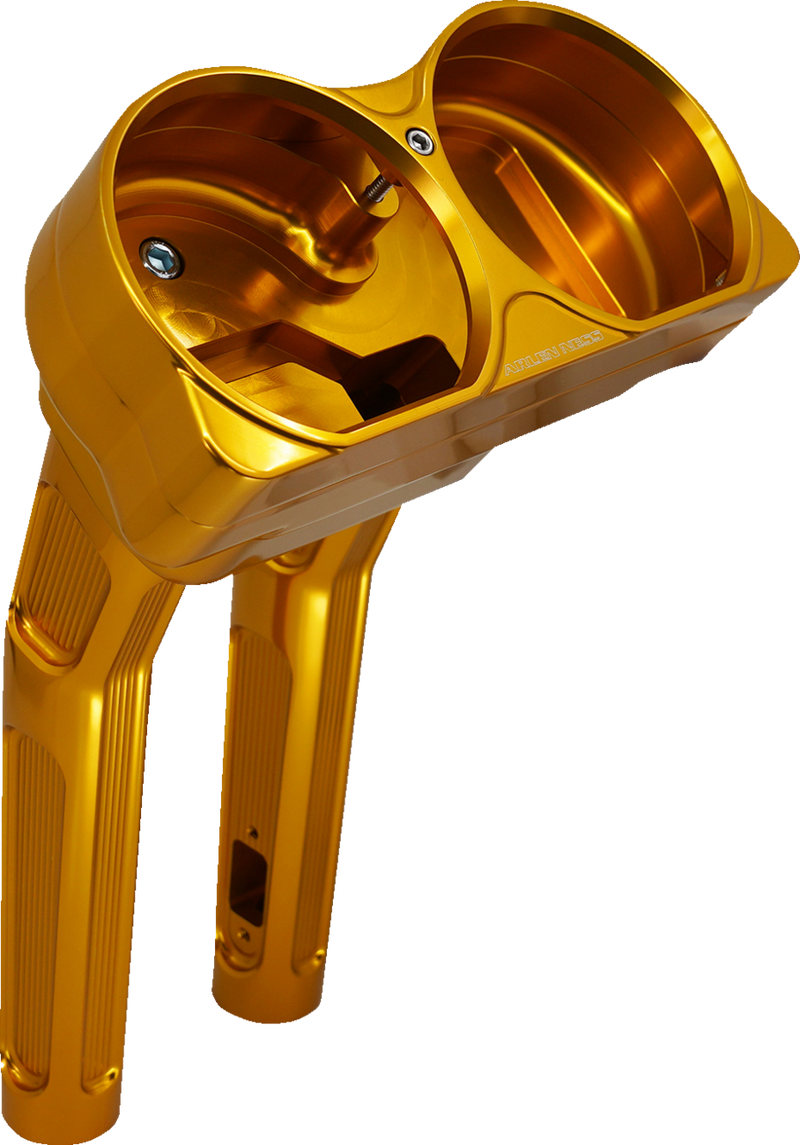 ARLEN NESS Risers - Method - Kickback - 10" - Gold - Harley-Davidson '15-'24 - 520-046