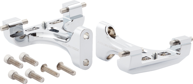 ARLEN NESS Forged Passenger Floorboard Mounts, Chrome - '99-later FLT Touring / Bagger Models - 410-034 - PartsOutlet.com.au