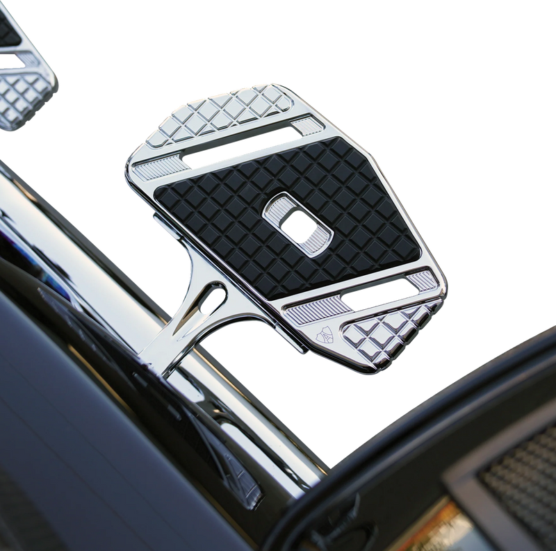 ARLEN NESS Forged Passenger Floorboard Mounts, Chrome - '99-later FLT Touring / Bagger Models - 410-034 - PartsOutlet.com.au