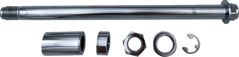 DRAG SPECIALTIES Axle Kit - Chrome - Softail '18-'23 - W16-0366 - PartsOutlet.com.au