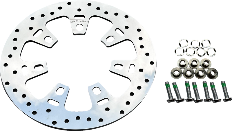 DRAG SPECIALTIES Rotor - 11-4/5" - Front - Polished - FL '20-'24 - B06-0207ASP