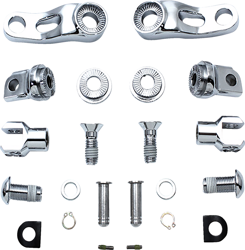 DRAG SPECIALTIES Passenger Peg Mount - Adjustable - Chrome 63190 - PartsOutlet.com.au