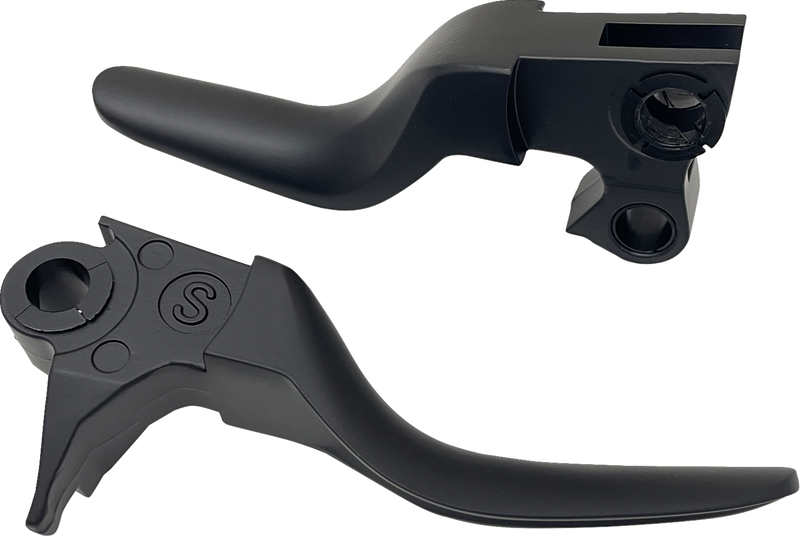 DRAG SPECIALTIES Lever Set - Short - Black - Harley-Davidson '96-'17 - H07-0574SMB