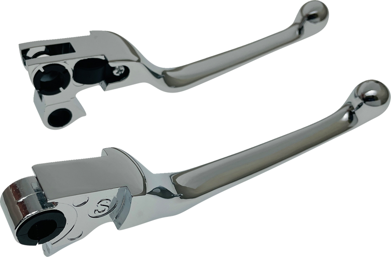 DRAG SPECIALTIES Lever Set - Narrow - Chrome - Harley-Davidson '96-'17 - H07-0574N - PartsOutlet.com.au