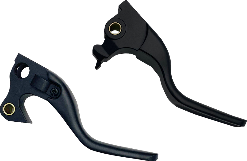 DRAG SPECIALTIES Lever Set - Short - Black - XL '14-'22 - H07-0592SMB