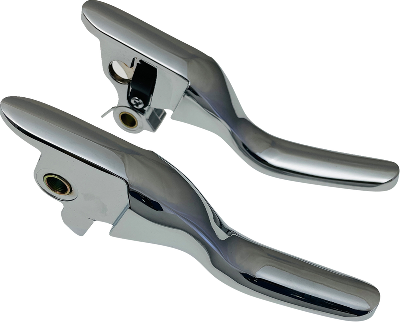 DRAG SPECIALTIES Lever Set - Short - Chrome - XL '14-'22 - H07-0592S