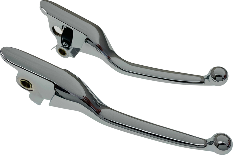 DRAG SPECIALTIES Lever Set - Narrow - Chrome - FL '21-'25 - H07-0730N