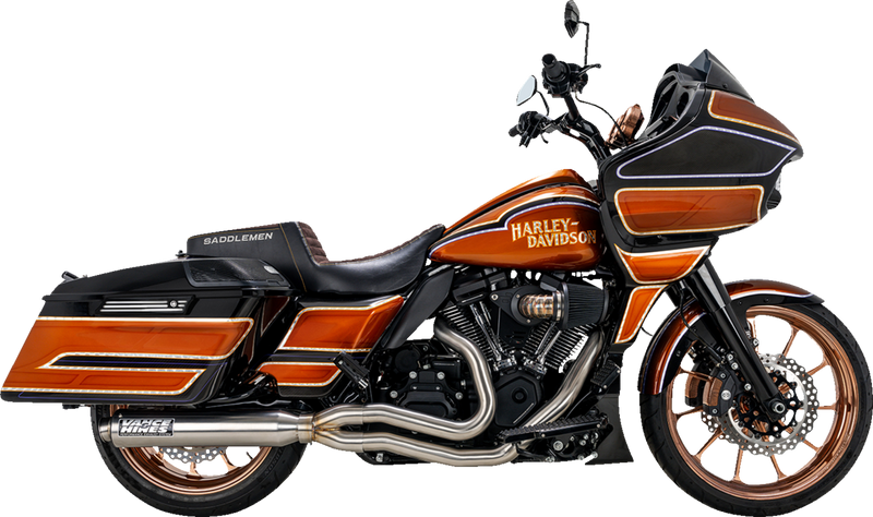 VANCE & HINES 2-into-1 Supersport PCX Exhaust System - Brushed - Touring '17-'25 - 27345