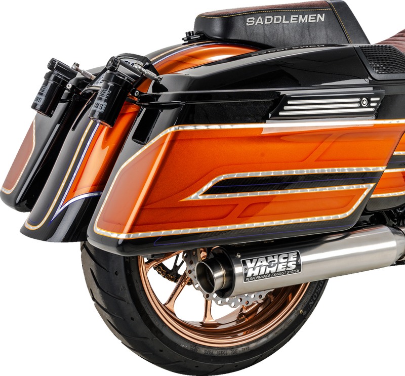 VANCE & HINES 2-into-1 Supersport PCX Exhaust System - Brushed - Touring '17-'25 - 27345