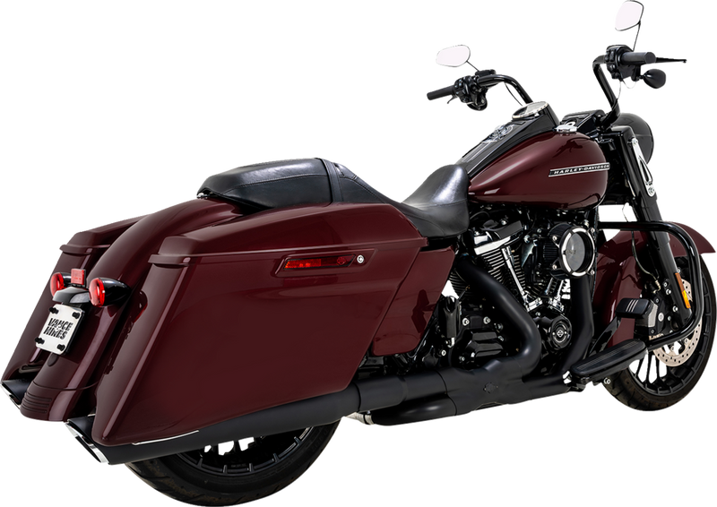 VANCE & HINES Twin Slash Slip-On Muffler - Black - FL '17-'25 - 46672
