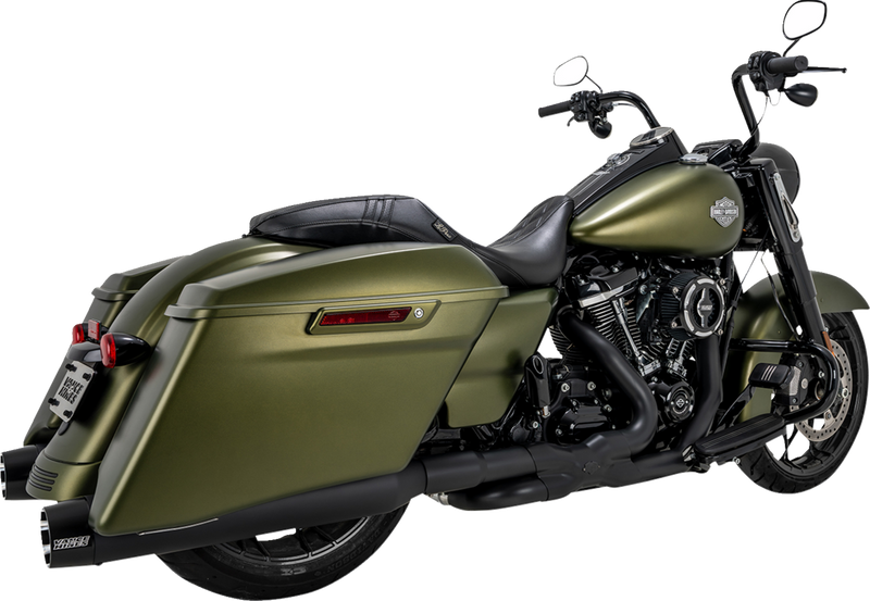 VANCE & HINES Blackbird 450 Slip-On Mufflers - Black - FL '17-'25 - 46792