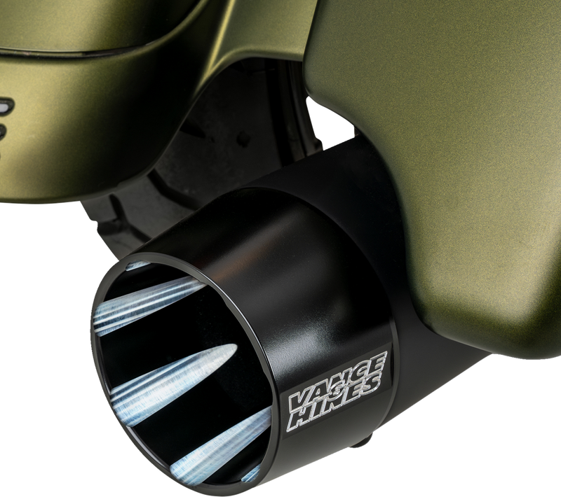 VANCE & HINES Blackbird 450 Slip-On Mufflers - Black - FL '17-'25 - 46792