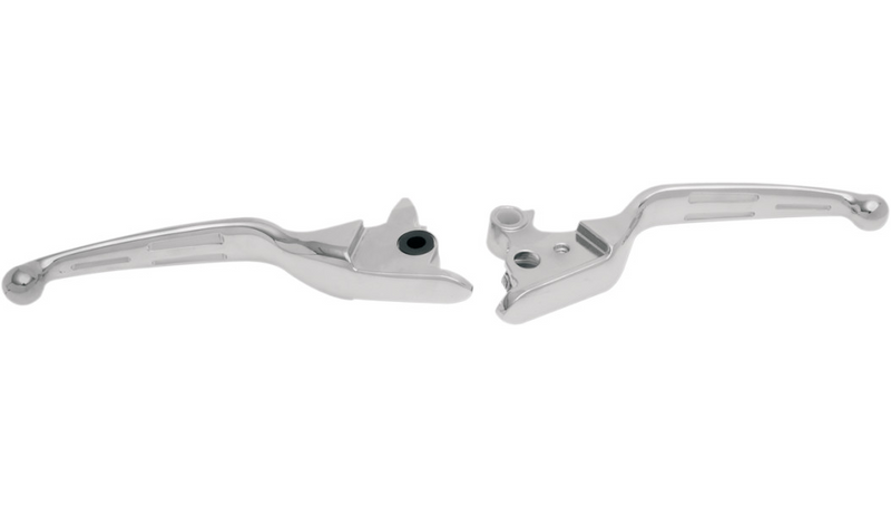 DRAG SPECIALTIES Levers - Slotted - FL Touring - Harley-Davidson 2008-2016 - Chrome H07-0587 - PartsOutlet.com.au