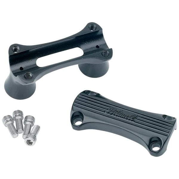 BILTWELL Risers - Thunder - 2" - Black 6402-201-02