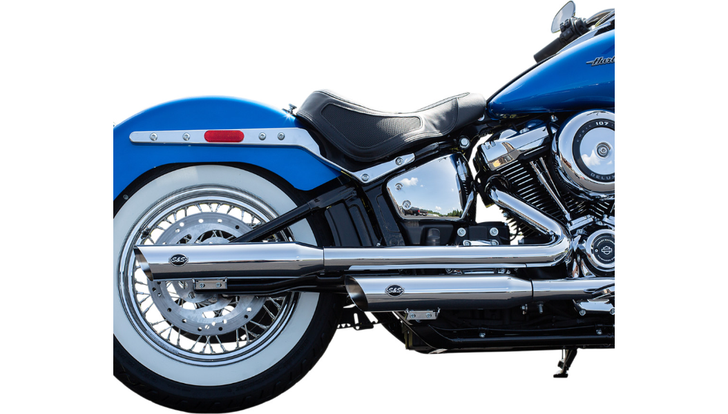 S&S CYCLE Slash Cut Race Mufflers - Chrome 550-0739 - PartsOutlet.com.au