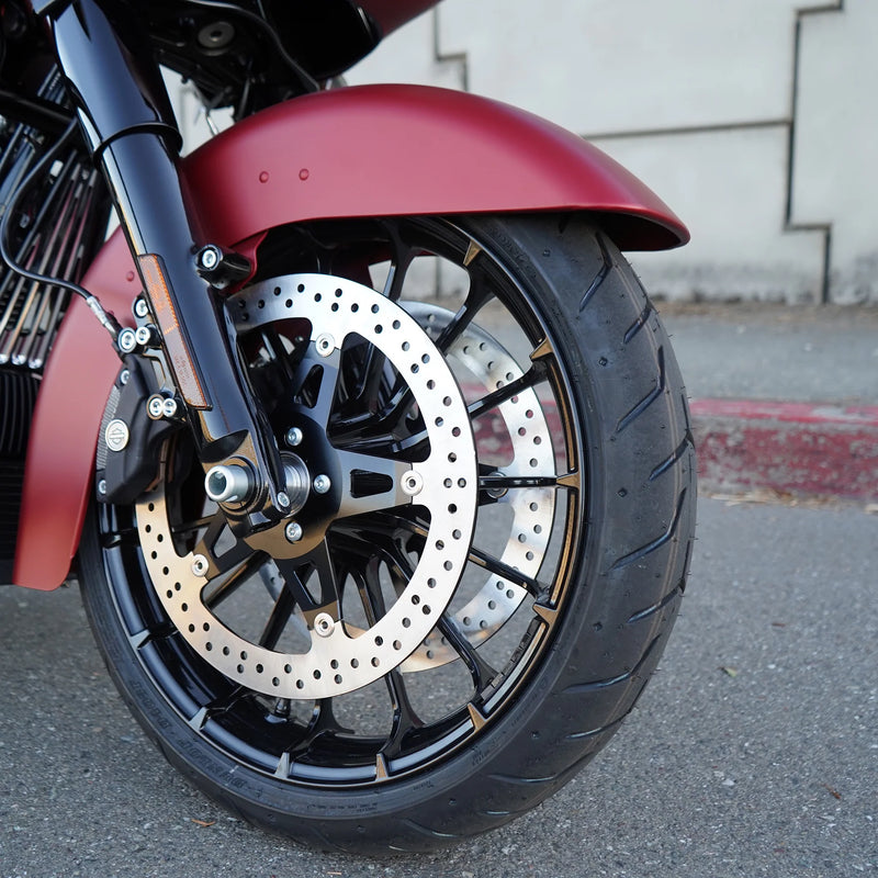 ARLEN NESS 14" BIG BRAKE ROTORS, FLT HUB MOUNT - '00-'07 FLT HUB MOUNT - RIGHT - 02-921