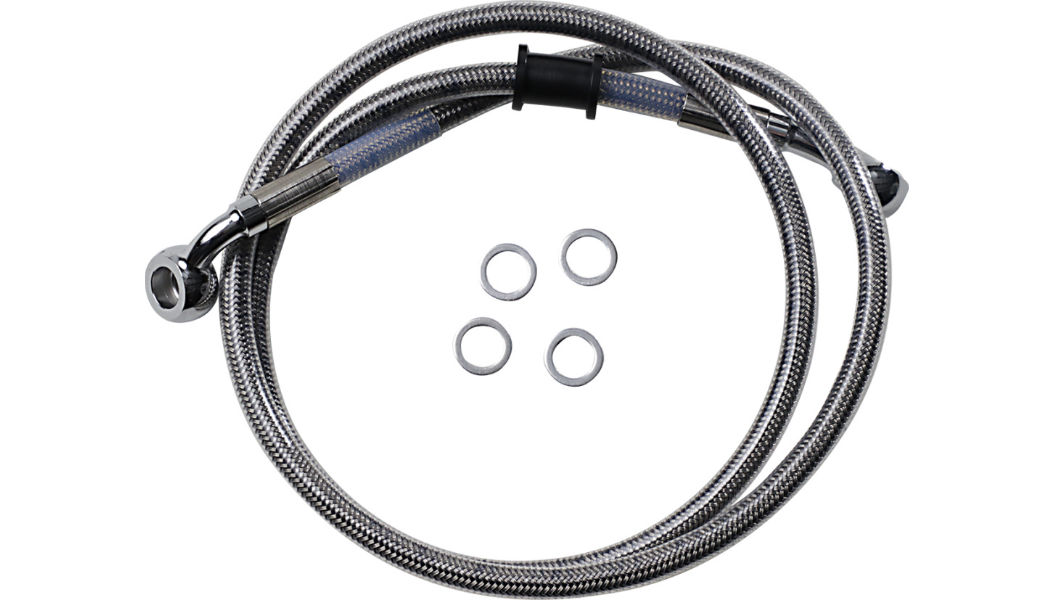 DRAG SPECIALTIES Brake Line - FXBB '18+ - Stainless Steel - 40-1/4" 618606