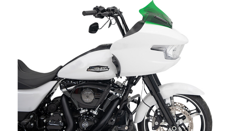 KLOCK WERKS Kolor Flare Windshield - 10" - Green - FLTR 2024+ - KWW-01-0718