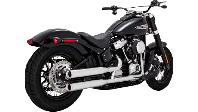 VANCE & HINES Eliminator 300 Slip-On Mufflers - Chrome - '18-'22 Softail - 16312 - PartsOutlet.com.au