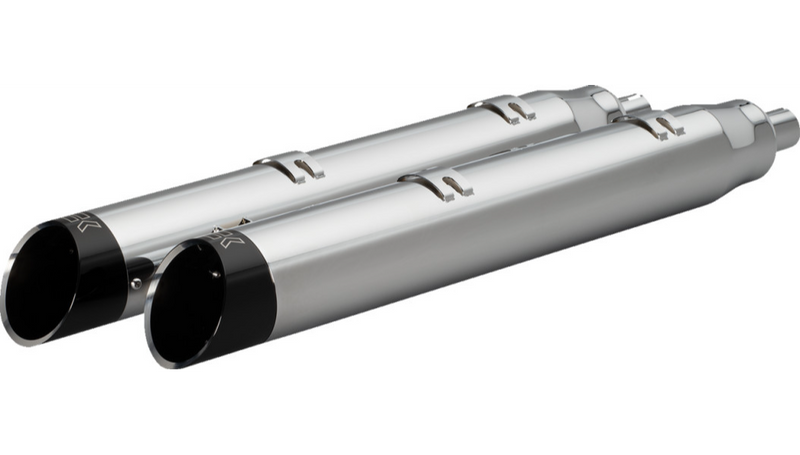 KHROME WERKS 4-1/2" War Hammer Mufflers - Indian Touring '14-'24 with saddlebags - Chrome 202220