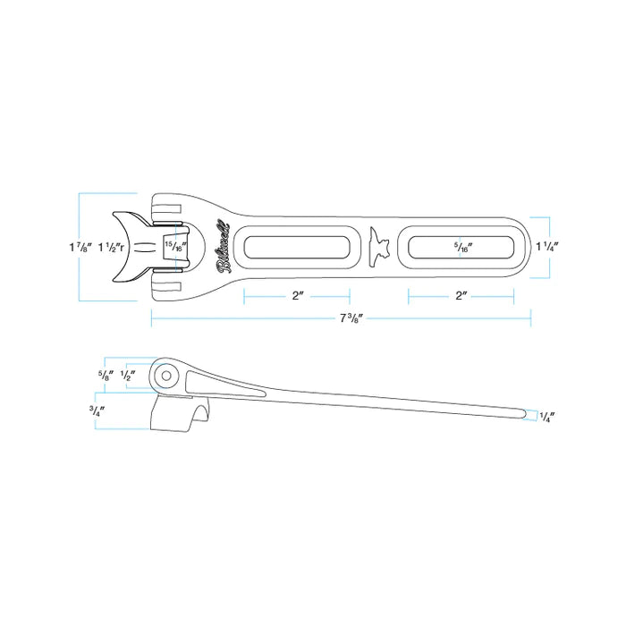 BILTWELL Seat Mount Hinge - Stainless Steel 4311 - PartsOutlet.com.au