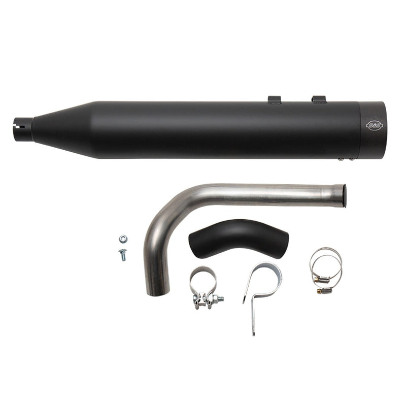S&S CYCLE SHADOW PIPE for 2009–2021 TOURING MODELS with S&S SIDEWINDER® 2-1–Black - 550-0831 - PartsOutlet.com.au
