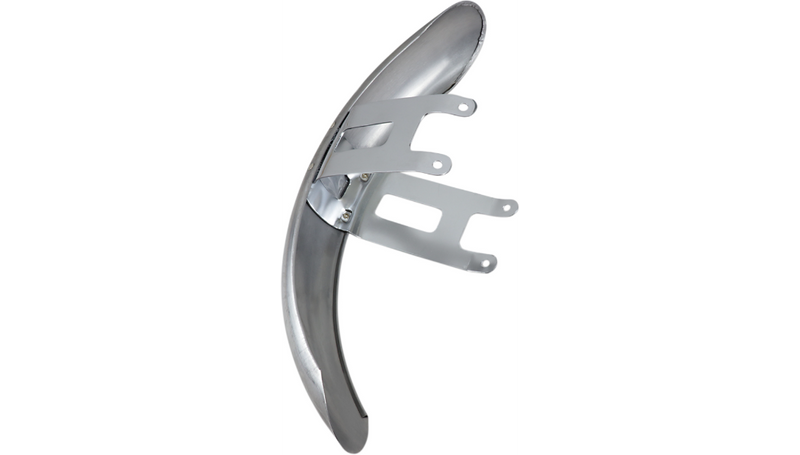 DRAG SPECIALTIES Wide Glide-Style Front Fender with Chrome Mounting Brackets - For 19" or 21" Wheel - FL '49-'84 - 090057-PB-LB2