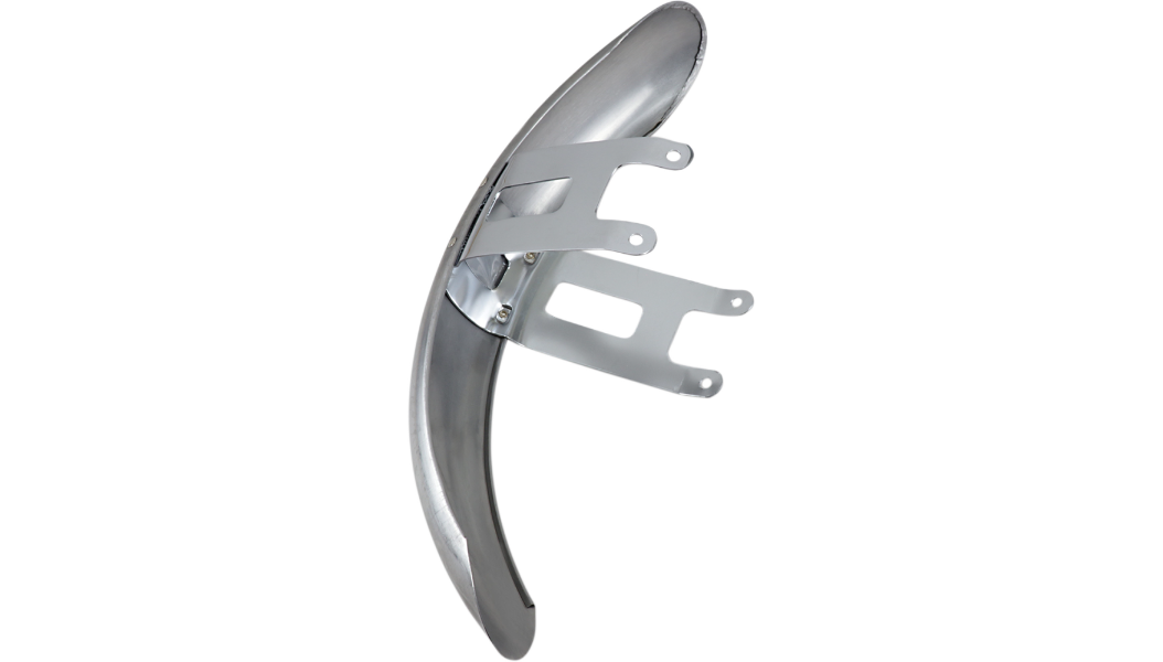 DRAG SPECIALTIES Wide Glide-Style Front Fender with Chrome Mounting Brackets - Harley-Davidson 1949-1984 - For 19" or 21" Wheel 090057-PB-LB2