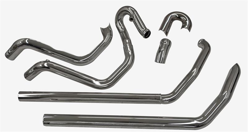 BASSANI XHAUST True Dual Headpipes - '95-'08 Bagger - Chrome11315A - PartsOutlet.com.au