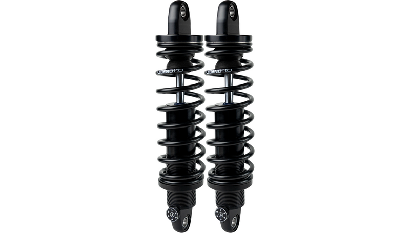 LEGEND SUSPENSION REVO-A Adjustable FXR Coil Suspension - Gloss Black - Heavy-Duty - 12" - FXR '84-'00 - 1310-1109