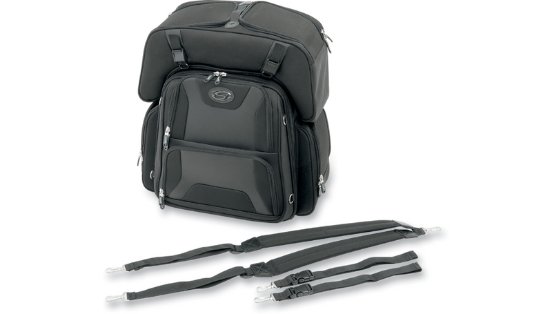 SADDLEMEN FTB3600 Sport Sissy Bar and Combo Bag EX000698 - PartsOutlet.com.au