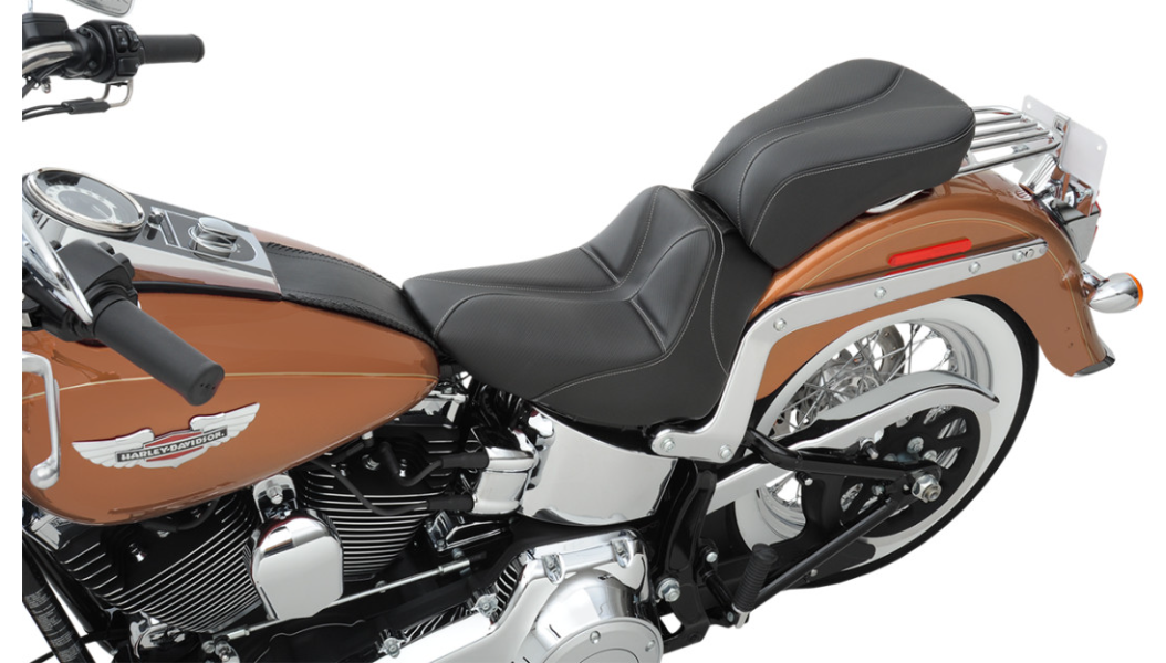 SADDLEMEN Dominator Solo Seat - Softail FLST '06-'17 - 806-15-0042 - PartsOutlet.com.au