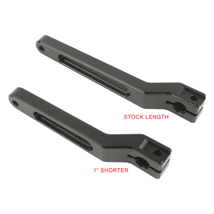 THRASHIN SUPPLY Shifter Lever - 1" Shorter - Black - '82-'25 FL Touring Models - TSC-2903-1