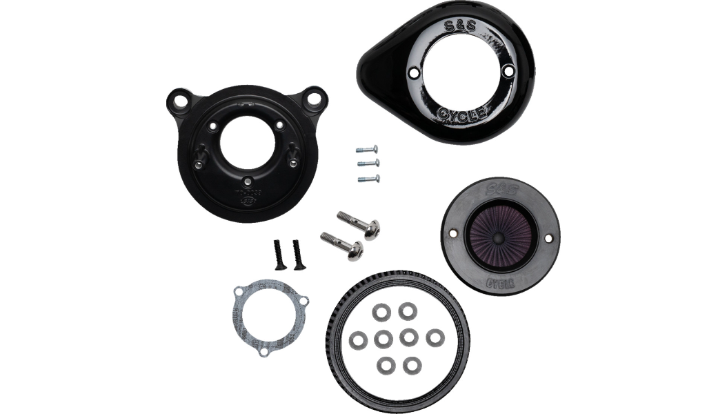 S&S CYCLE Stealth Air Stinger™ Kit with Gloss Black Teardrop for 2001-'17 Big Twin Models except Throttle by Wire - 170-0722A - PartsOutlet.com.au