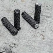 ARLEN NESS Grips - Diamond - TBW - Chrome - 24-later FLHX / FLTRX - 500-059 - PartsOutlet.com.au