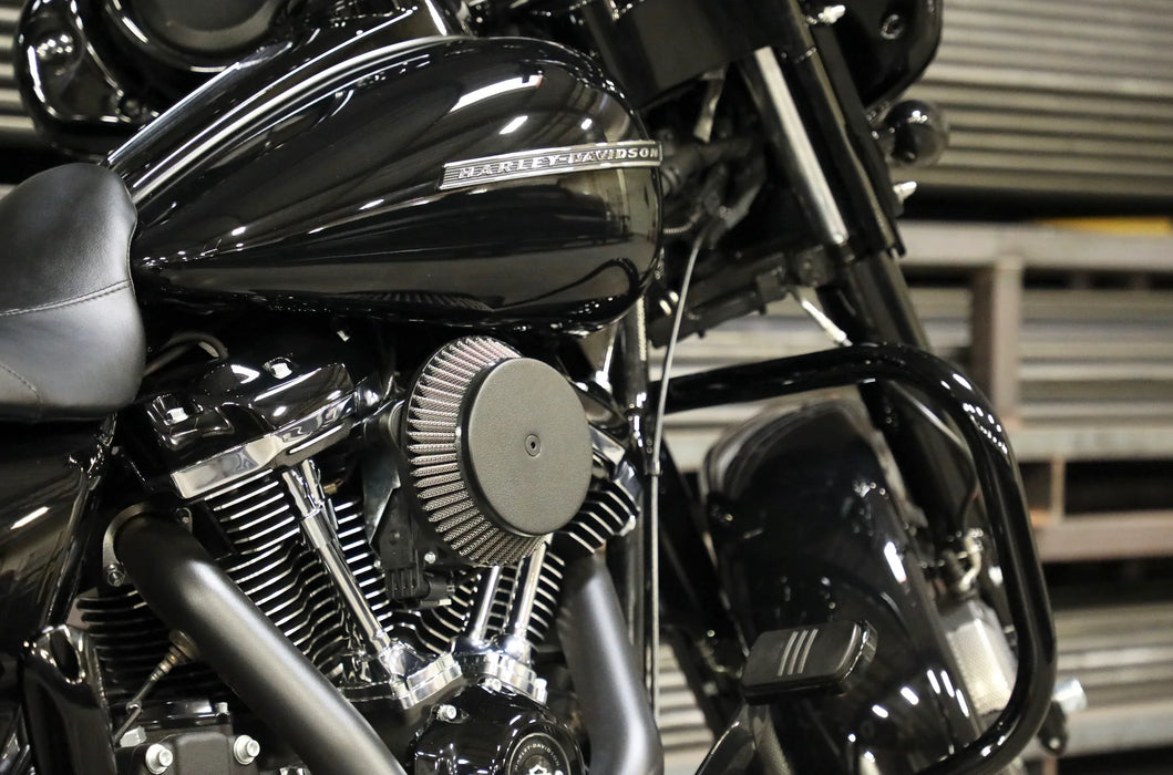 LA CHOPPERS AIR CLEANER WITH PLAIN COVER (BLACK) M8 - LA-2392-03B - PartsOutlet.com.au