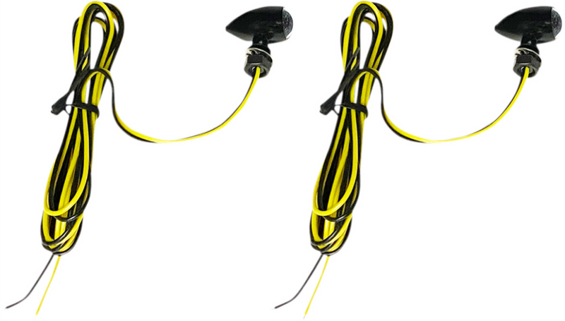 CUSTOM DYNAMICS Micro Turn Signals - Amber - Black - CD-MICRO-A-B