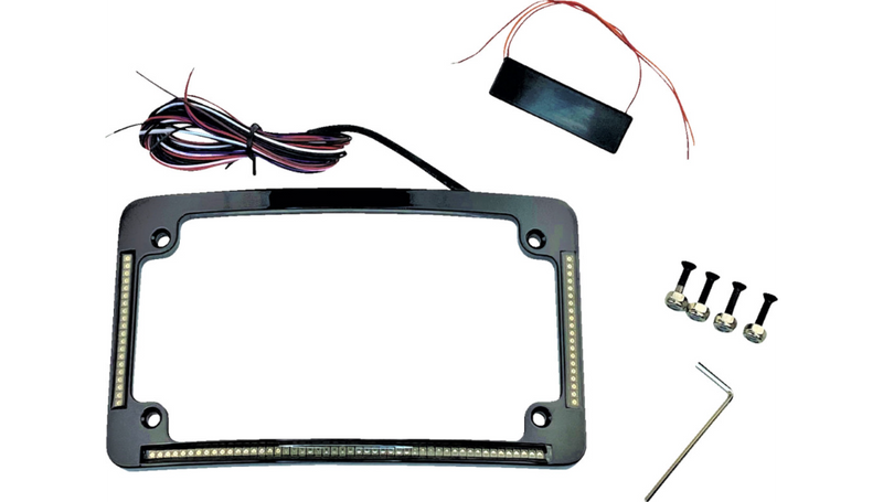 CUSTOM DYNAMICS License Plate Frame - Radius - Black - TF05-B