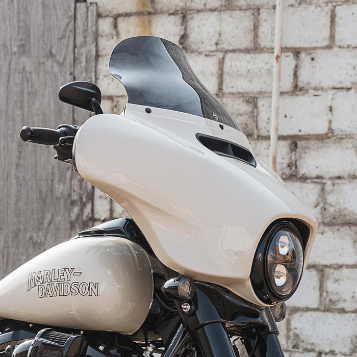KLOCK WERKS Flare Windshield - 10-1/2" - Dark Smoke - '14-'25 FLH - KWW-01-0467