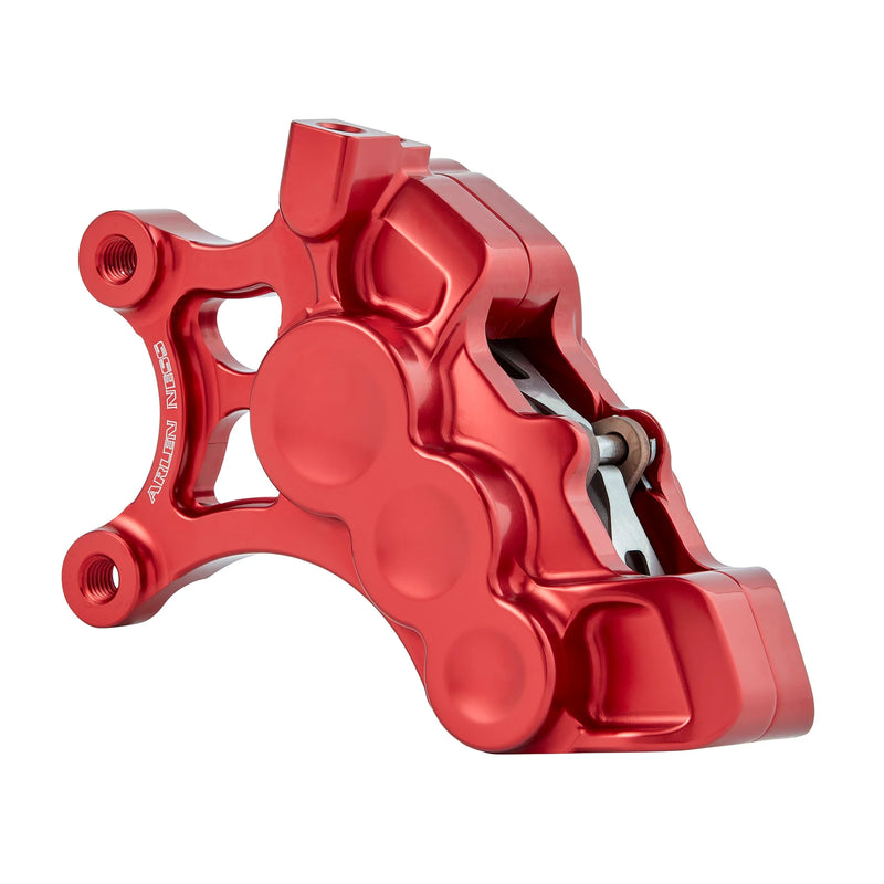ARLEN NESS 6-PISTON DIFFERENTIAL BORE BRAKE CALIPERS, 14" RED - RIGHT - Harley-Davidson '06-'22 - 02-205
