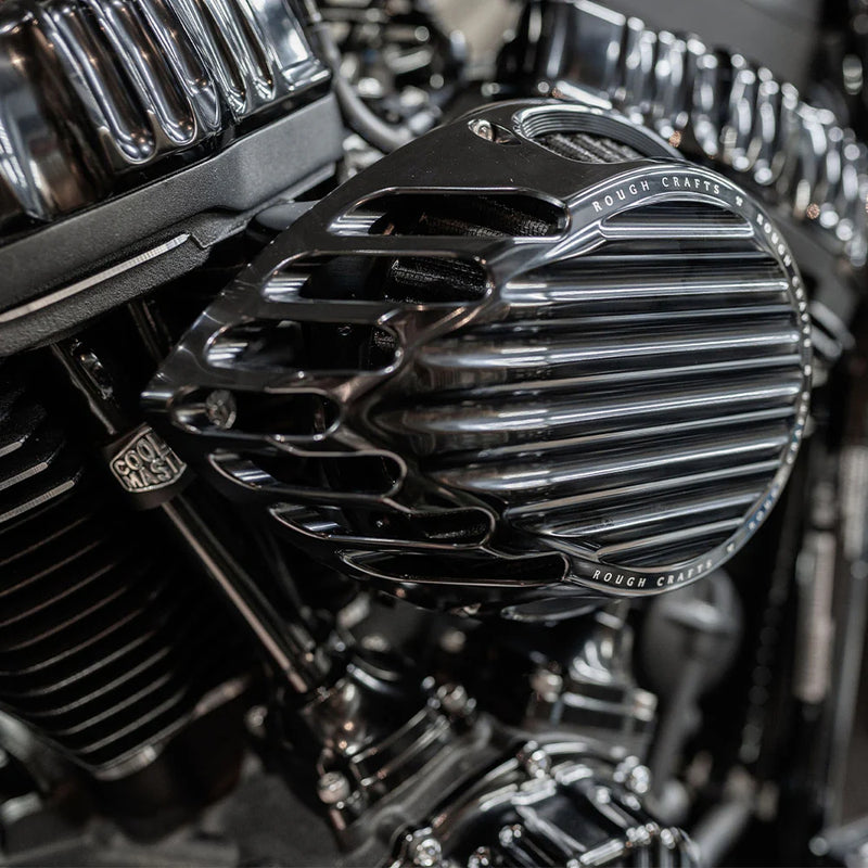 ARLEN NESS Rough Craft Air Cleaner Kit - Black -  Touring '24+ & Softail '25+ - RC-600-021