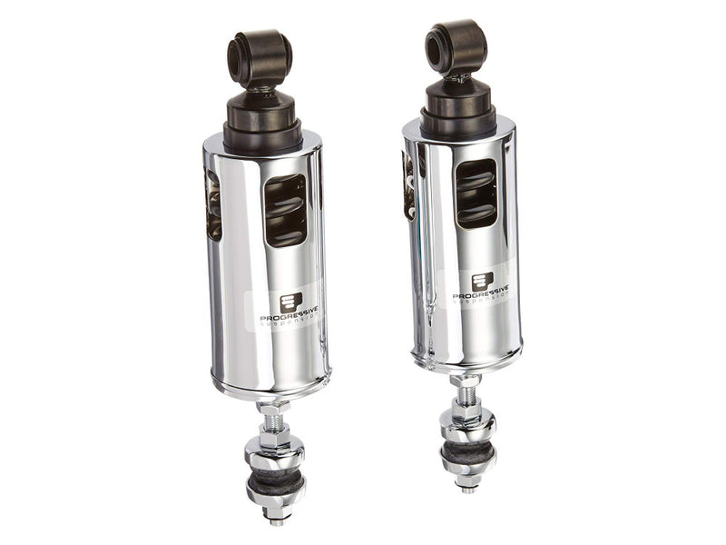 PROGRESSIVE SUSPENSION 422 Series Adjustable Shocks - Chrome - Harley-Davidson Softail 2000-2017 - Heavy-Duty 422-4002C - PartsOutlet.com.au