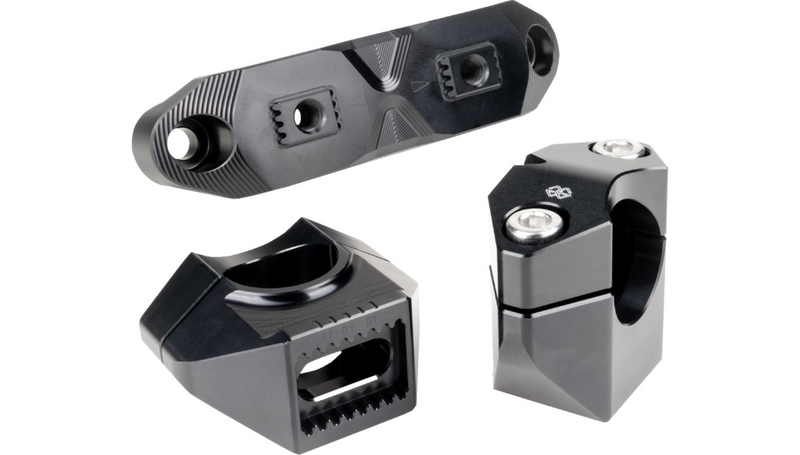 GILLES TOOLING 2D.GT Risers - Black - Ducati '20-'24 - 2DGT-14