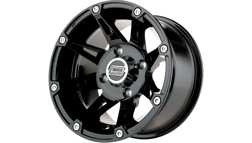 MOOSE UTILITY Wheel - 387X - Rear - Black - 14x8 - 4/156 - 4+4 - 387MO148156GB4