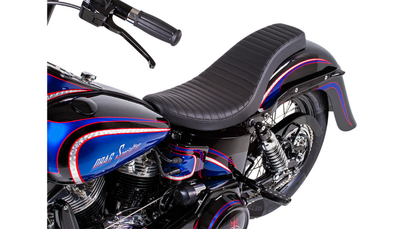 KLOCK WERKS 4" Stretched Rear Fender - Frenched - 7.125" W - Softail 00-'17 - KWF-02-0302