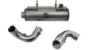 BASSANI XHAUST Muffler - Stainless Steel - Polaris RZR XP 900 2014 - 6R9017 - PartsOutlet.com.au