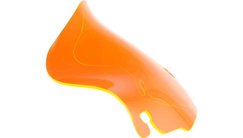 KLOCK WERKS Kolor Flare Windshield - 6.5" - Orange Ice - FLH '96-'13 - KWW-01-0638
