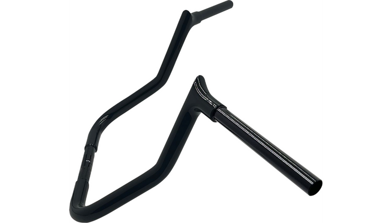 FAT BAGGERS INC. 1-1/4" EZ Install Pointed Top Handlebar - Reduced Reach - 13" - Black - FLH '08-'23 - 905013-B
