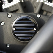 JOKER MACHINE Points Cover - Anodized Black - Harley-Davidson 1970-2022 - 02-98-1 - PartsOutlet.com.au